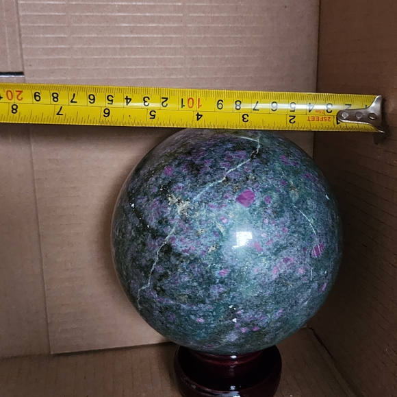 Ruby in kyanite Crystal Sphere - 4.5 Inches - Picture 3 of 3